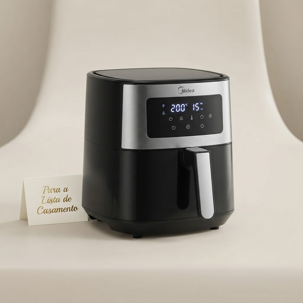 Fritadeira sem Óleo Air Fryer Midea 5,5L FWM55P2 1900W 220V