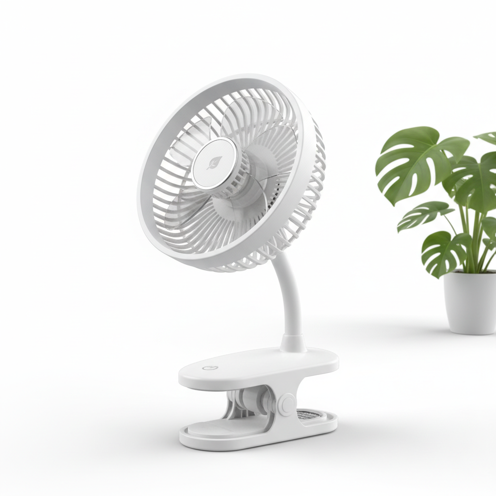 Clip-On Oscillating Fan for Plants