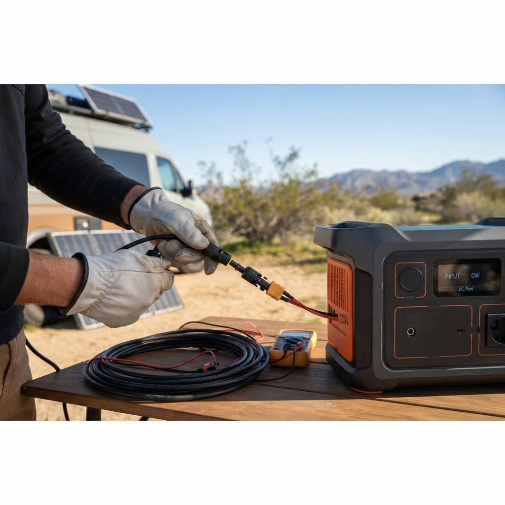 MC4 to XT60 Solar Adapter Guide: How to Connect Your Panels Safely solar guide hero image