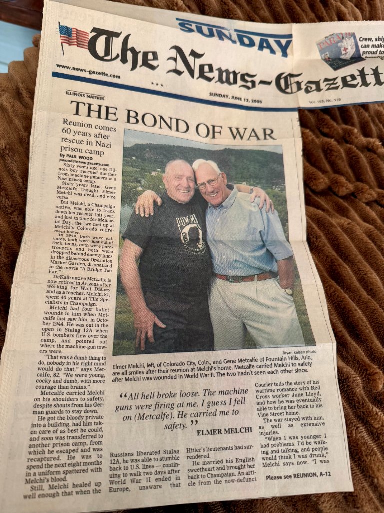 The News-Gazette — The Bond of War reunion article