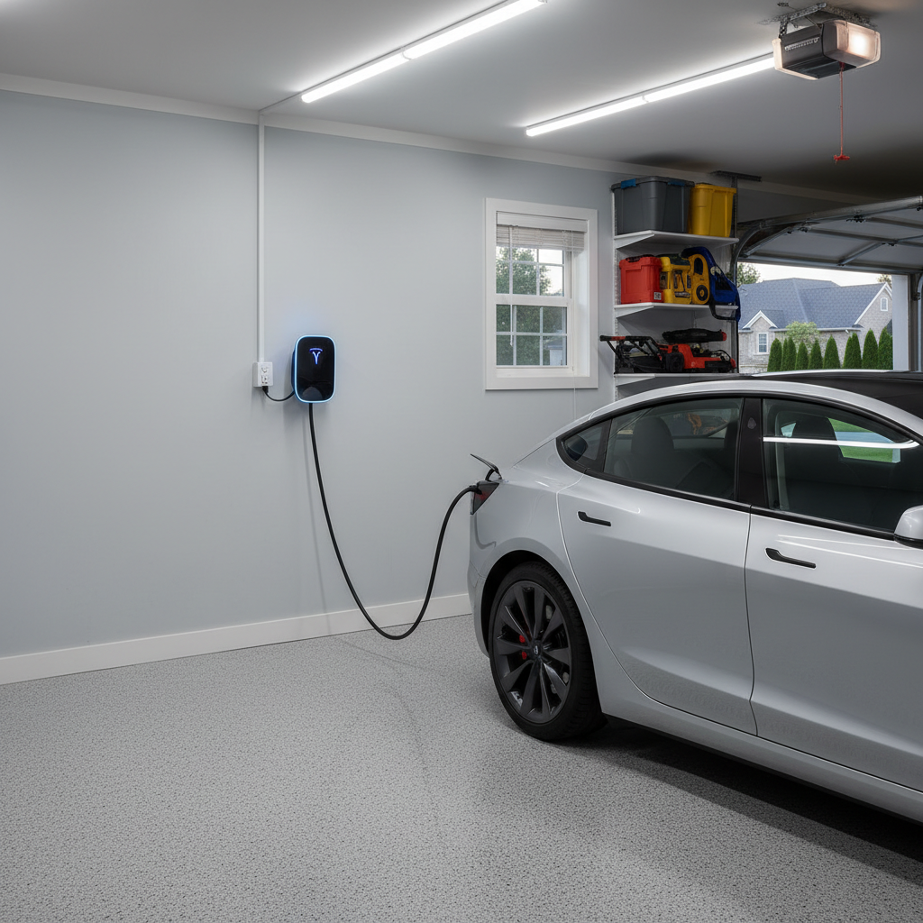 Level 2 EV charger installed by Horsepower Electrical