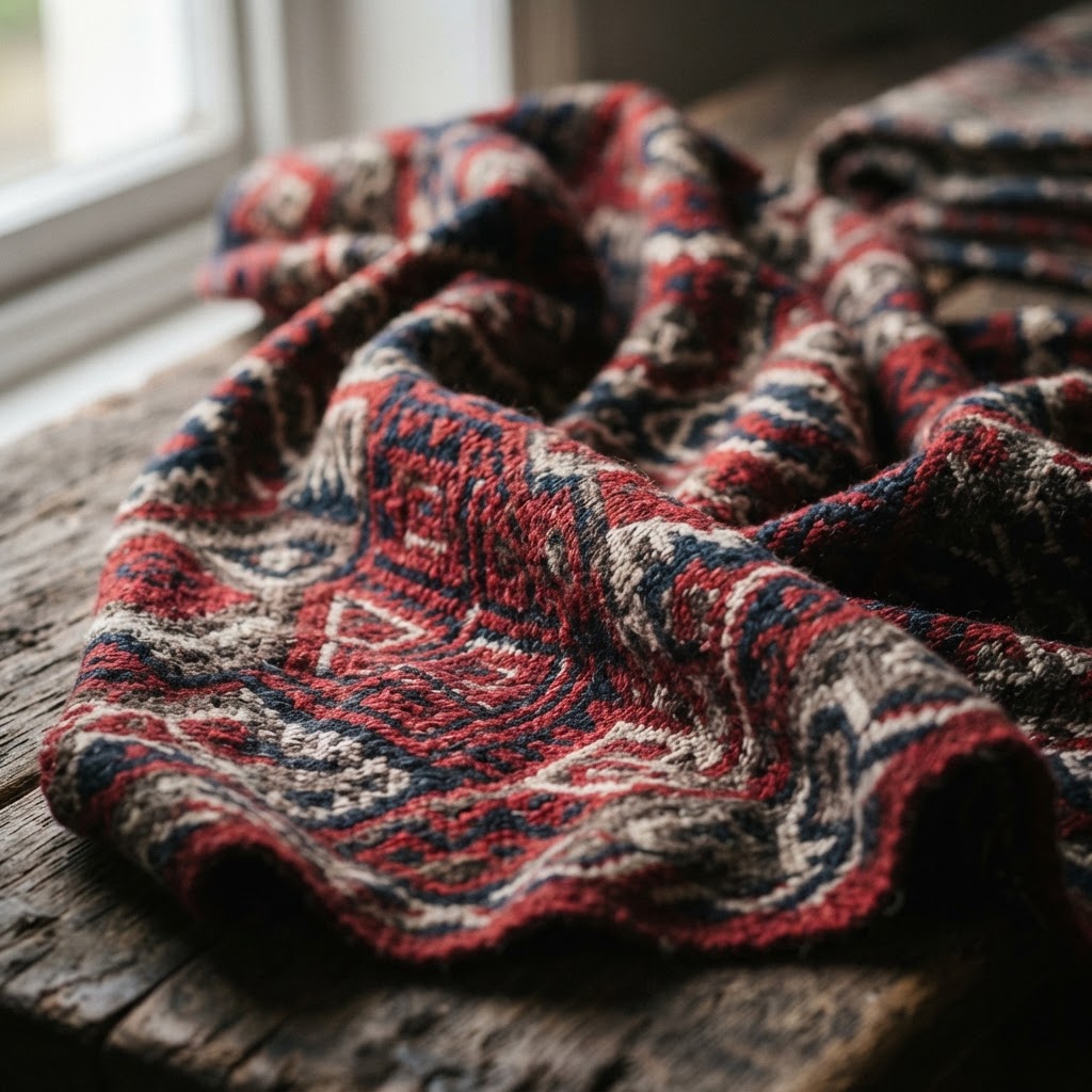 Tierra Curada bespoke hand-loomed fabric sample