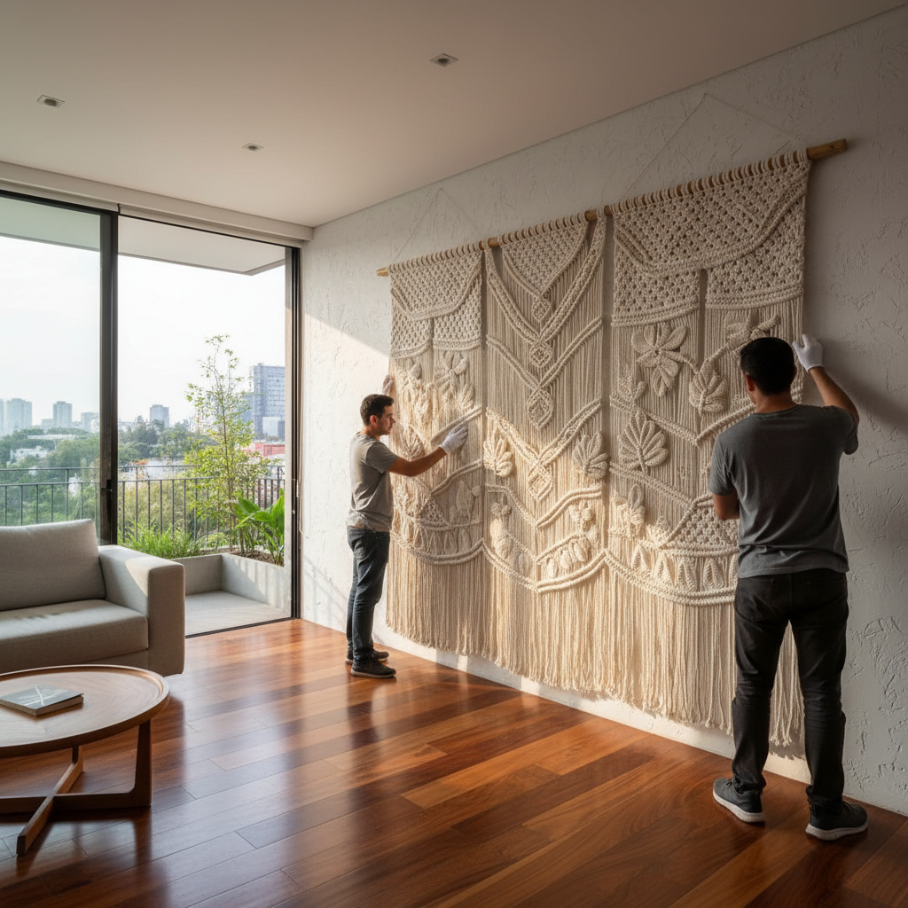 White glove installation in a modernist Mexico City apartment