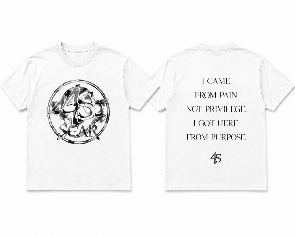 4S SCAR TEE — WHITE