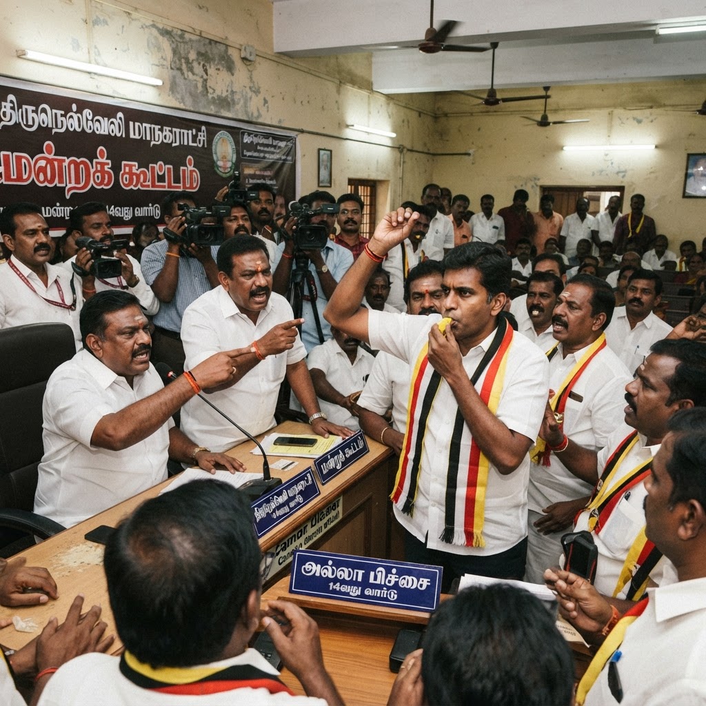 திருநெல்வேலி மாநகராட்சி கூட்டத்தில் விசிலடித்த த.வெ.க கவுன்சிலர் சஸ்பெண்ட்