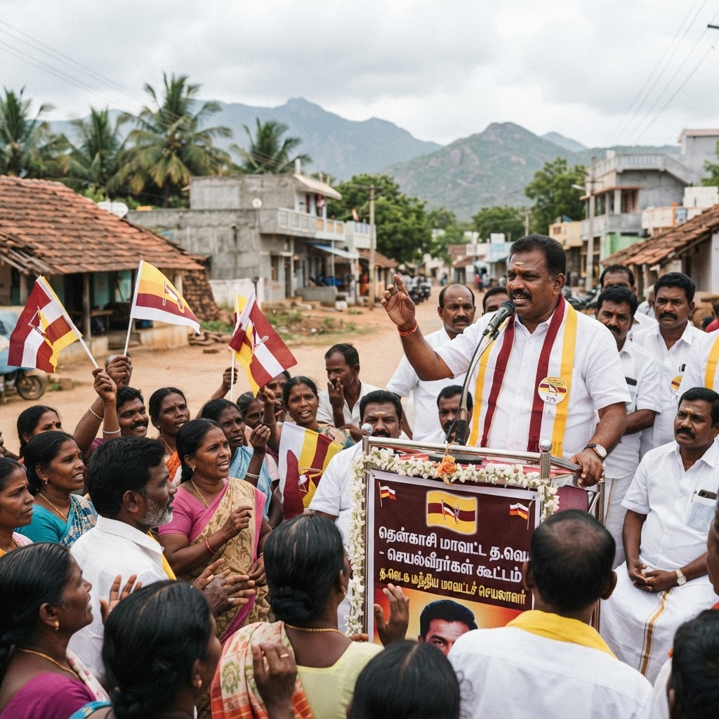 தென்காசி மாவட்ட செய்திகள்: த.வெ.க மத்திய மாவட்ட செயலாளர்