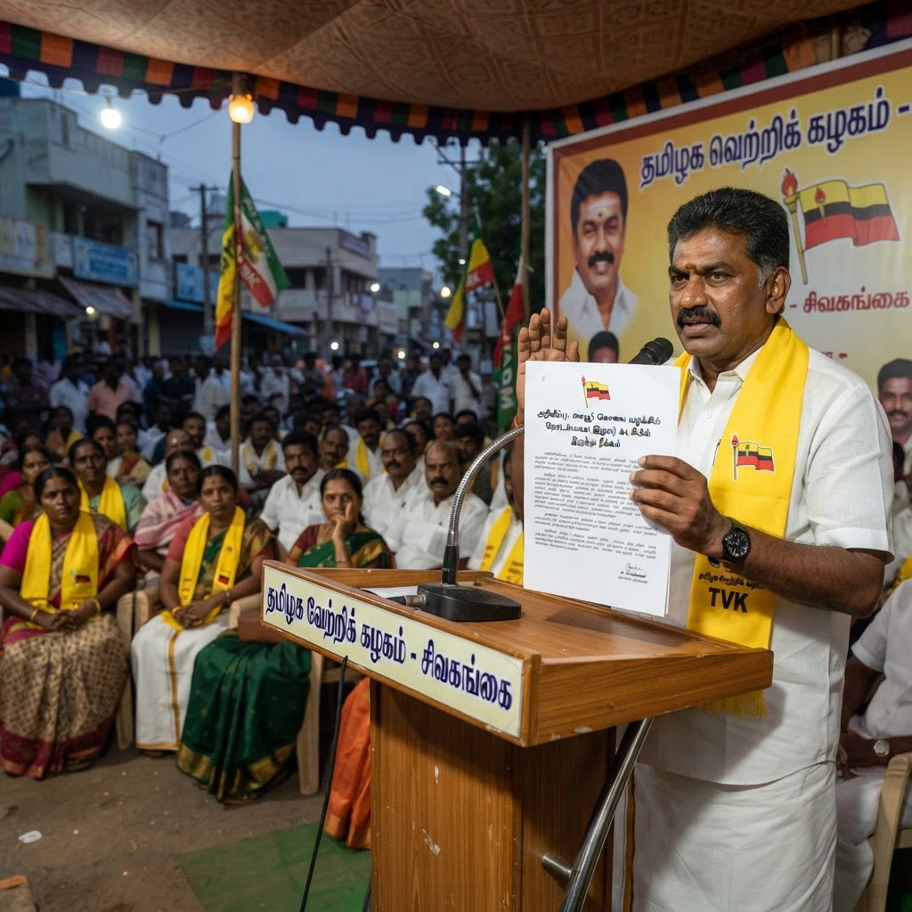 தையூர் கொலை வழக்கு: இருவர் மீது தமிழக வெற்றிக் கழகம் அதிரடி நடவடிக்கை!