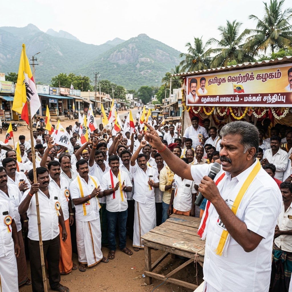 தென்காசி மாவட்ட செய்திகள்: தமிழக வெற்றிக் கழகத்தின் வளர்ச்சி