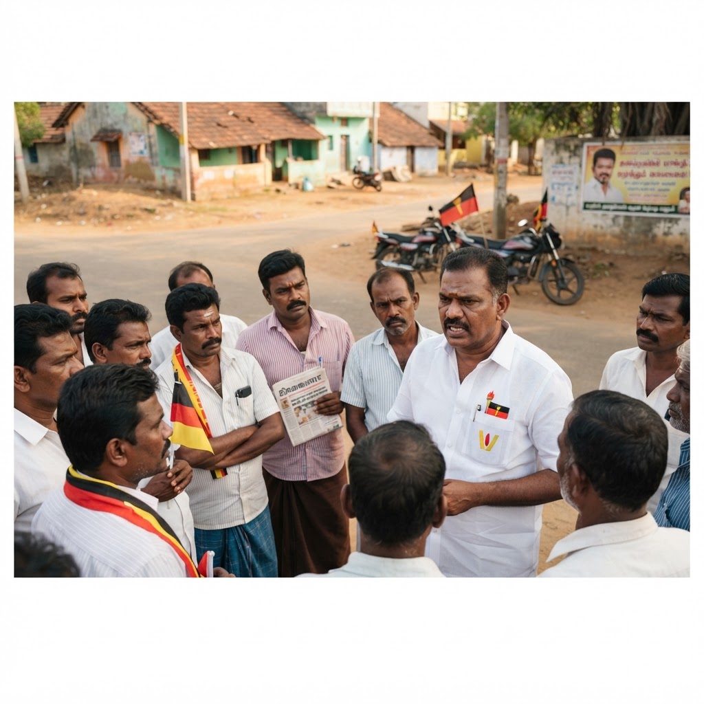 தையூர் கொலை வழக்கில் கைதான இருவர் மீது தமிழக வெற்றிக் கழகம் ஒழுங்கு நடவடிக்கை!
