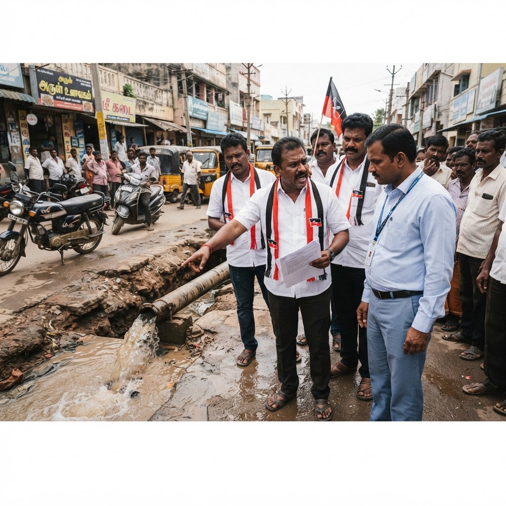 திருநெல்வேலி மாநகராட்சி பகுதிகளில் மக்கள் நலப் பணிகளில் ஈடுபட்ட தவெக நிர்வாகிகள்