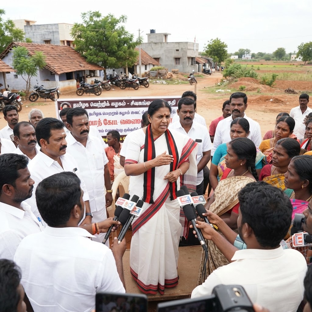 சிவகங்கை சட்டப்பேரவை உறுப்பினர் குழந்தை ராணி நாச்சியாரின் கோரிக்கை