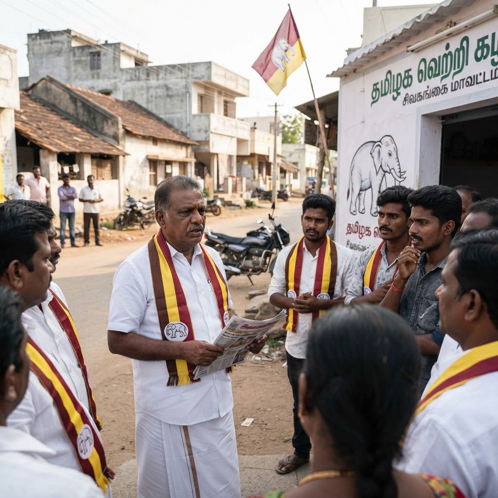 தையூர் கொலை வழக்கில் கைதானவர்கள் மீது தமிழக வெற்றிக் கழகம் ஒழுங்கு நடவடிக்கை!