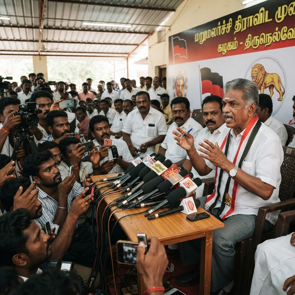 திருநெல்வேலியில் வைகோ பேட்டி: பிரதமர் வேட்பாளர் விவகாரத்தில் கருத்து