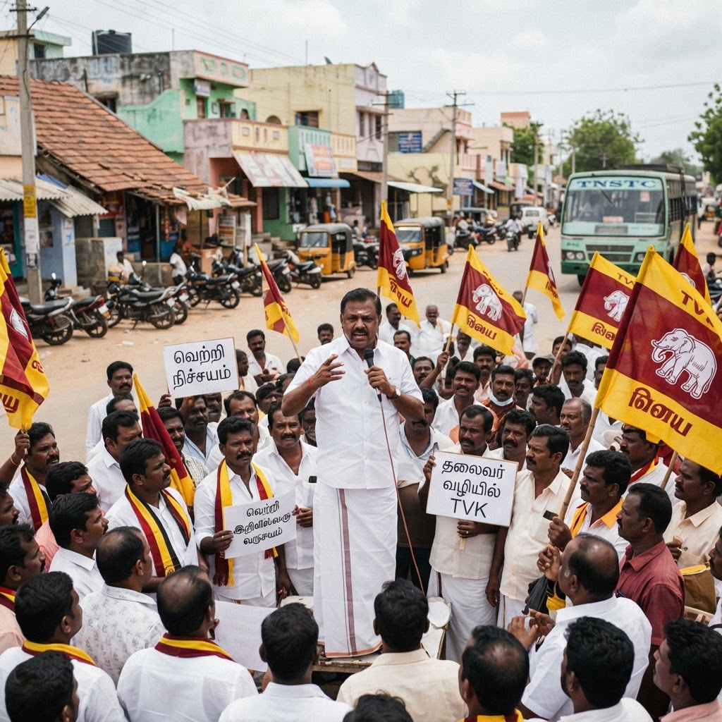 புதுக்கோட்டையில் தவெக 'ரீல் அரசு' நடத்துவதாக திமுக அமைச்சர் ரகுபதி குற்றச்சாட்டு