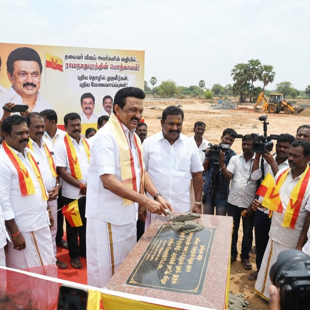 ராமநாதபுரம் மாவட்டத்திற்கு முதல் தொழில் முதலீடு: தமிழக வெற்றிக் கழக அரசு நடவடிக்கை