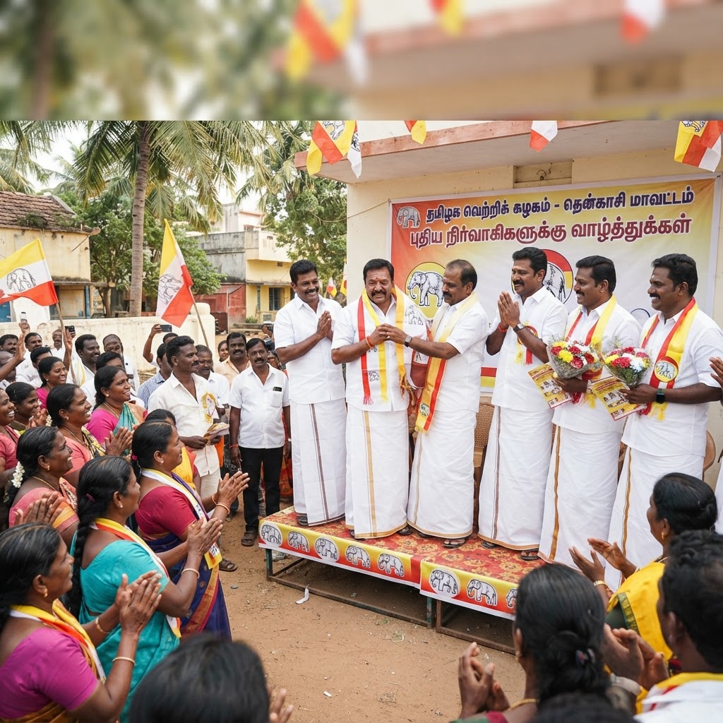 தமிழக வெற்றிக் கழகத்தின் புதிய மாவட்டப் பொறுப்புகள் அறிவிப்பு