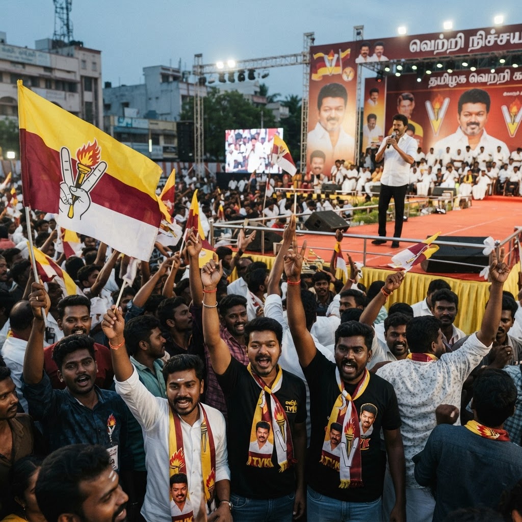மதுரையில் தவெக மாநாடு: தி.மு.க-வை விமர்சித்த விஜய்
