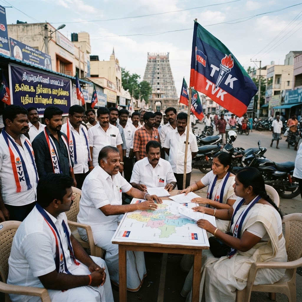 திருநெல்வேலியில் தமிழக வெற்றிக் கழகத்தின் நிர்வாக அமைப்பு விரிவாக்கம்