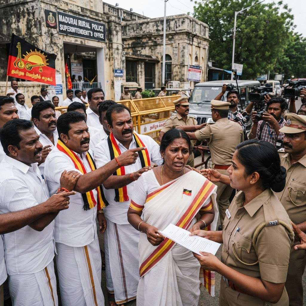 மதுரை: தவெக பெண் நிர்வாகி மீது பாலியல் துன்புறுத்தல் மற்றும் மிரட்டல் - போலீசில் புகார்