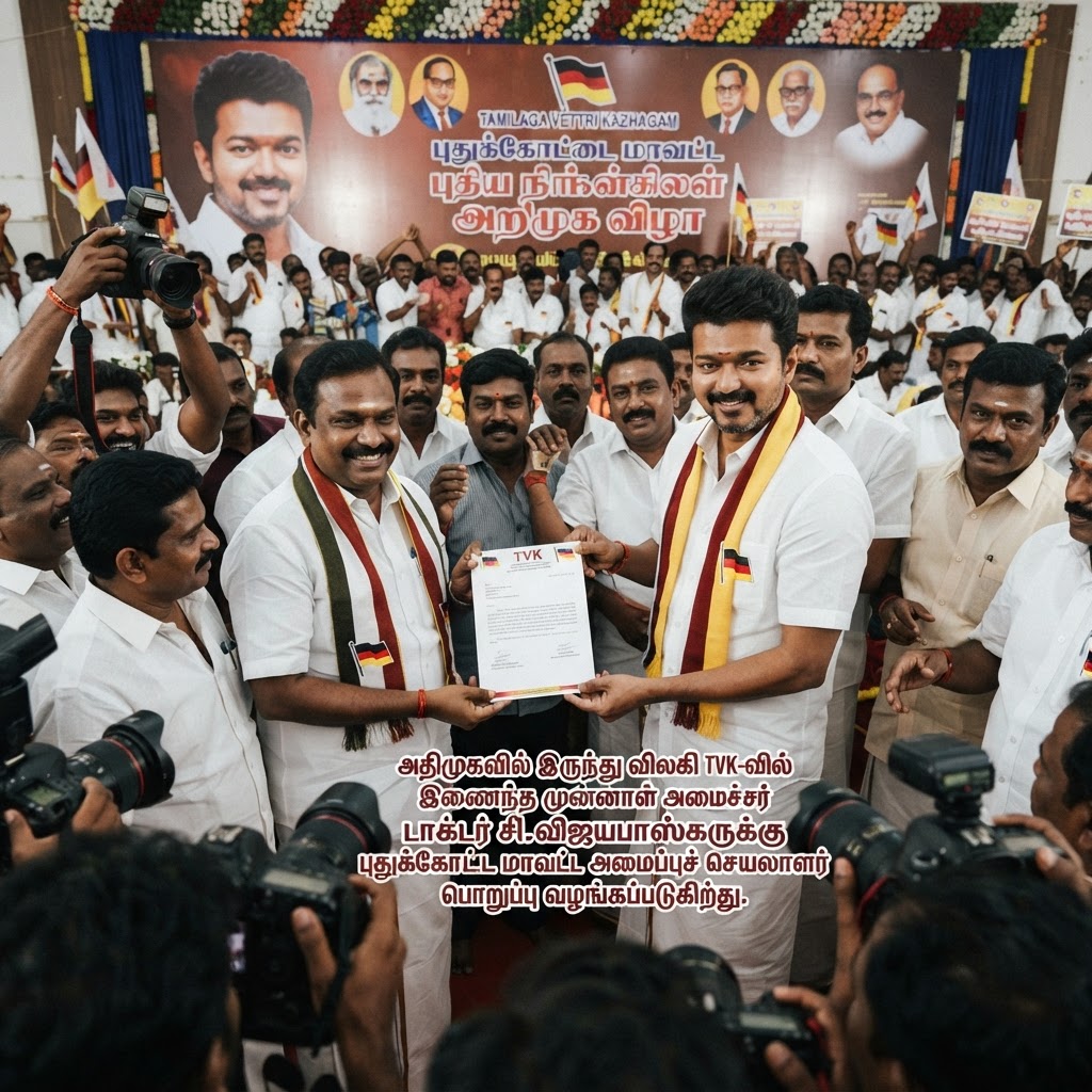 தமிழக வெற்றிக் கழகத்தில் முன்னாள் அமைச்சர் சி. விஜயபாஸ்கருக்கு புதிய பொறுப்பு