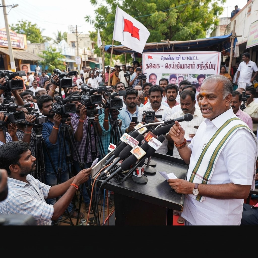 தென்காசியில் கூட்டணிக்குள் குழப்பம் இல்லை: அமைச்சர் சி.டி.ஆர். நிர்மல் குமார் பேட்டி
