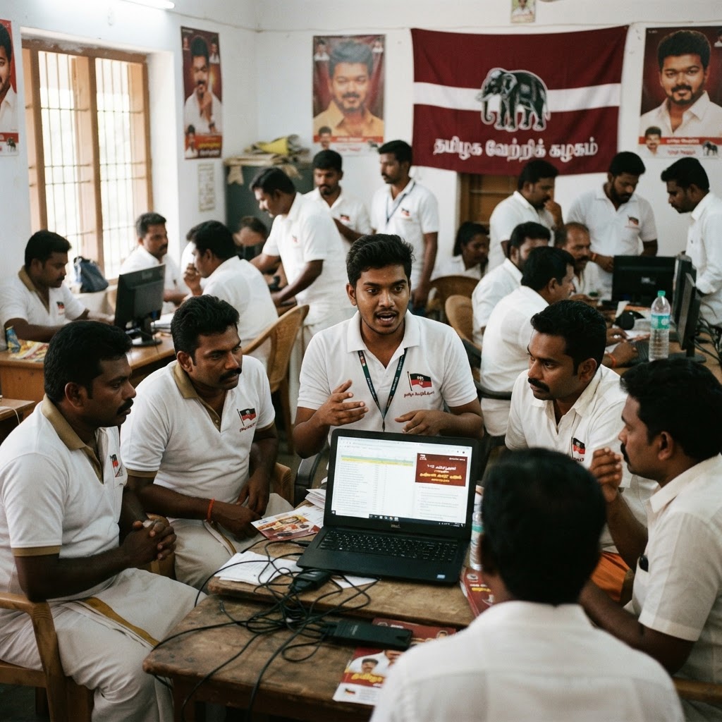 தமிழக வெற்றிக் கழகத்தின் சிவகங்கை மாவட்ட செயல்பாடுகள் மற்றும் சமூக ஊடக ஒருங்கிணைப்பு