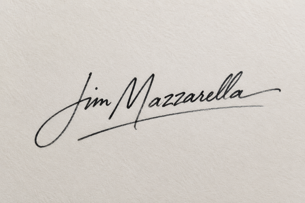 Jim Mazzarella signature