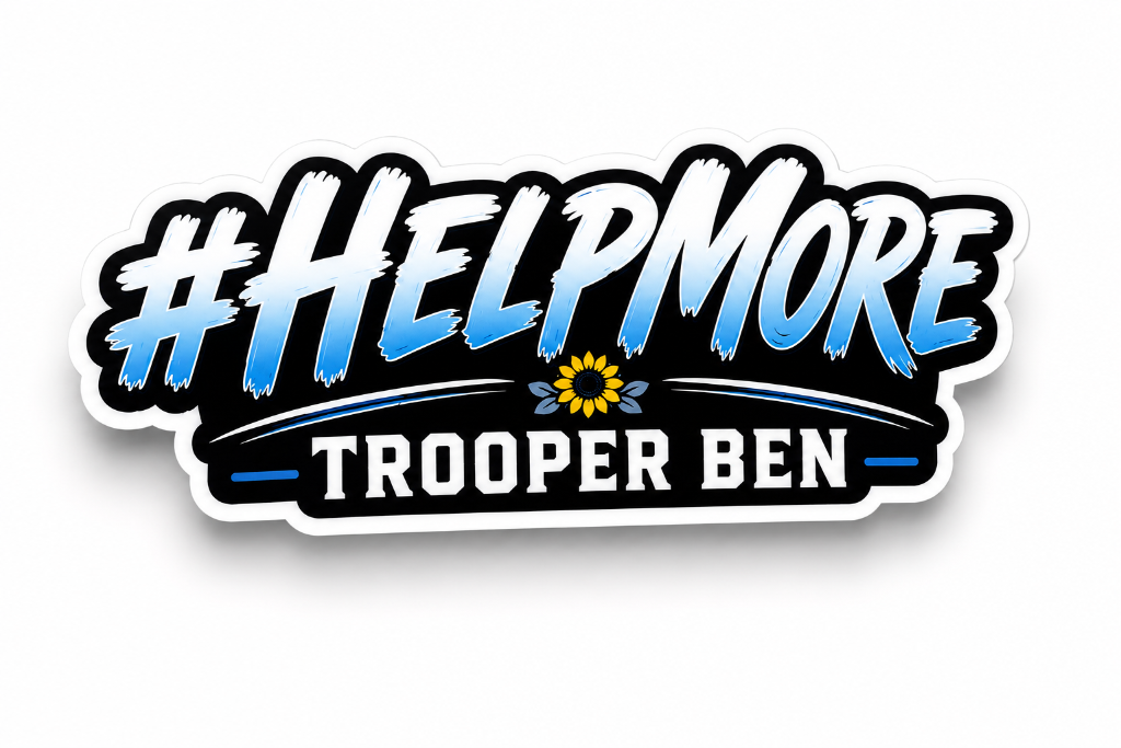 #HelpMore Trooper Ben Sticker