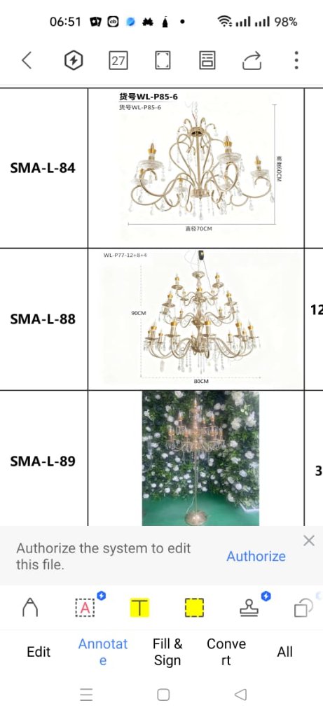 Crystal Floor Lamp