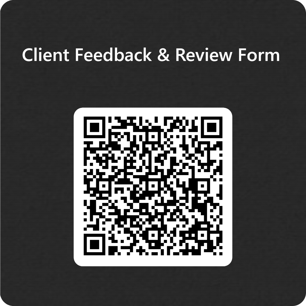 Client Feedback QR Code