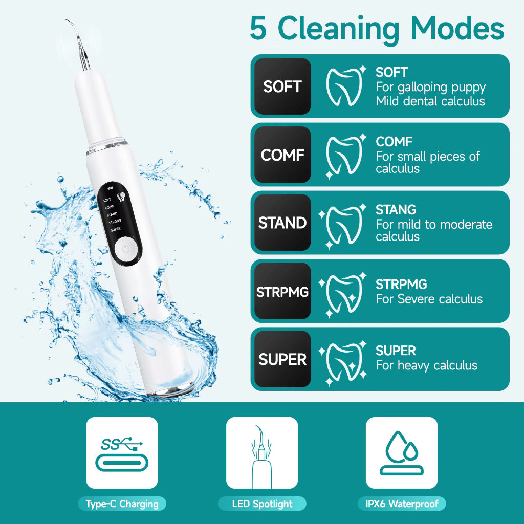 5 cleaning modes
