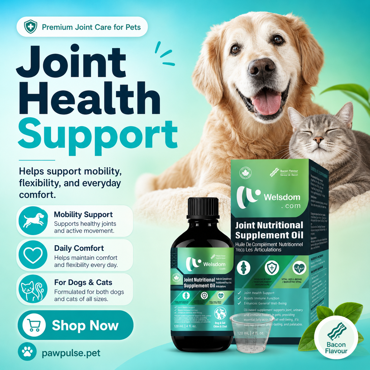 Joint Nutritional Supplement Oil – 120mL