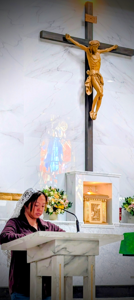 Reader at Lectern