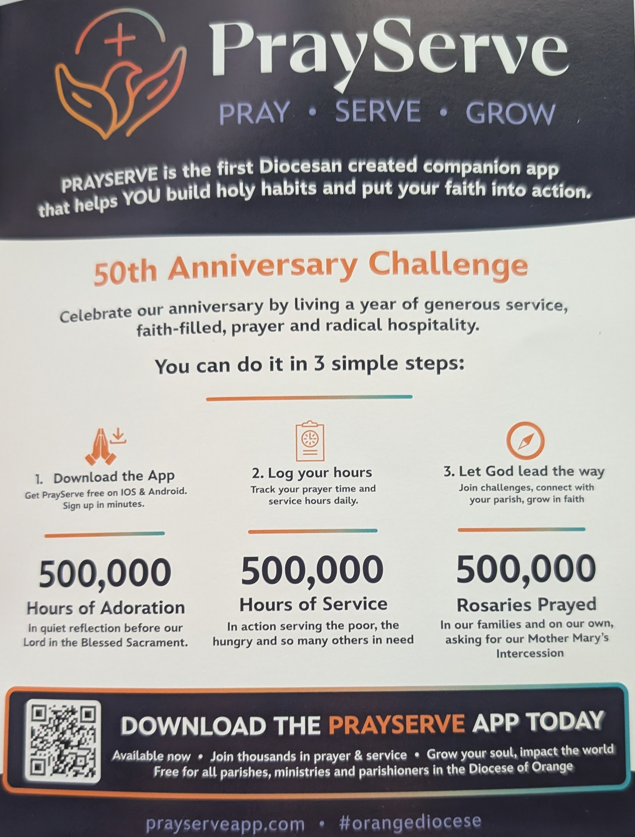 PrayServe 50th Anniversary Challenge