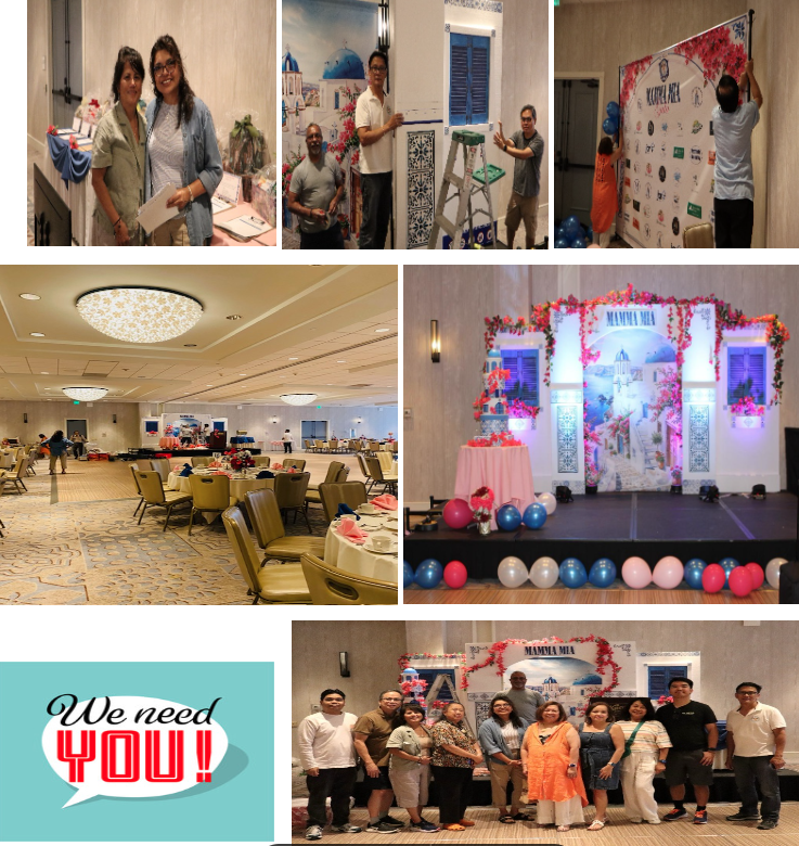 Gala setup collage