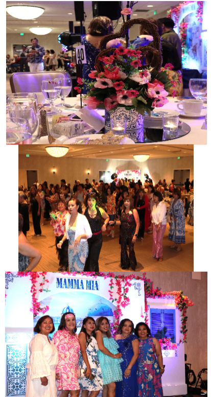Mamma Mia Gala table centerpiece