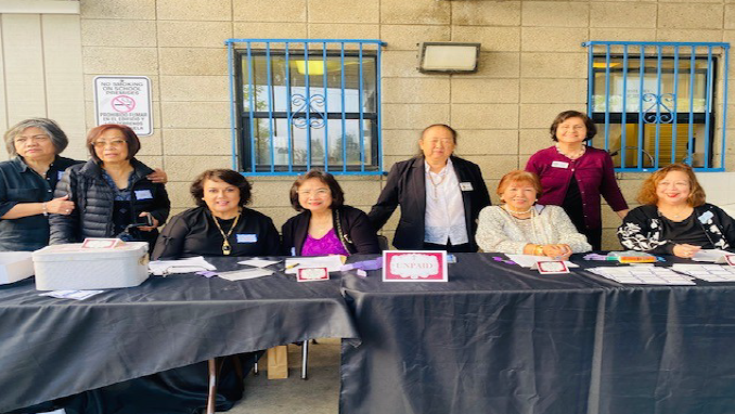 FFRGOC Board members and volunteers at the Registration Table welcoming retreat participants