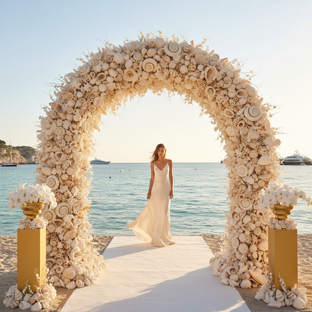 Seashell arch