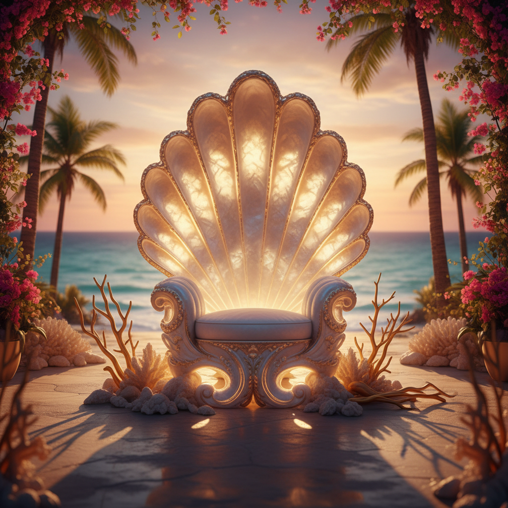 Art Throne · Golden shell