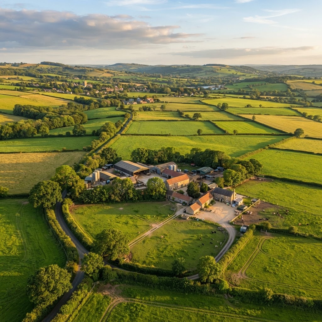 Agricultural land aerial