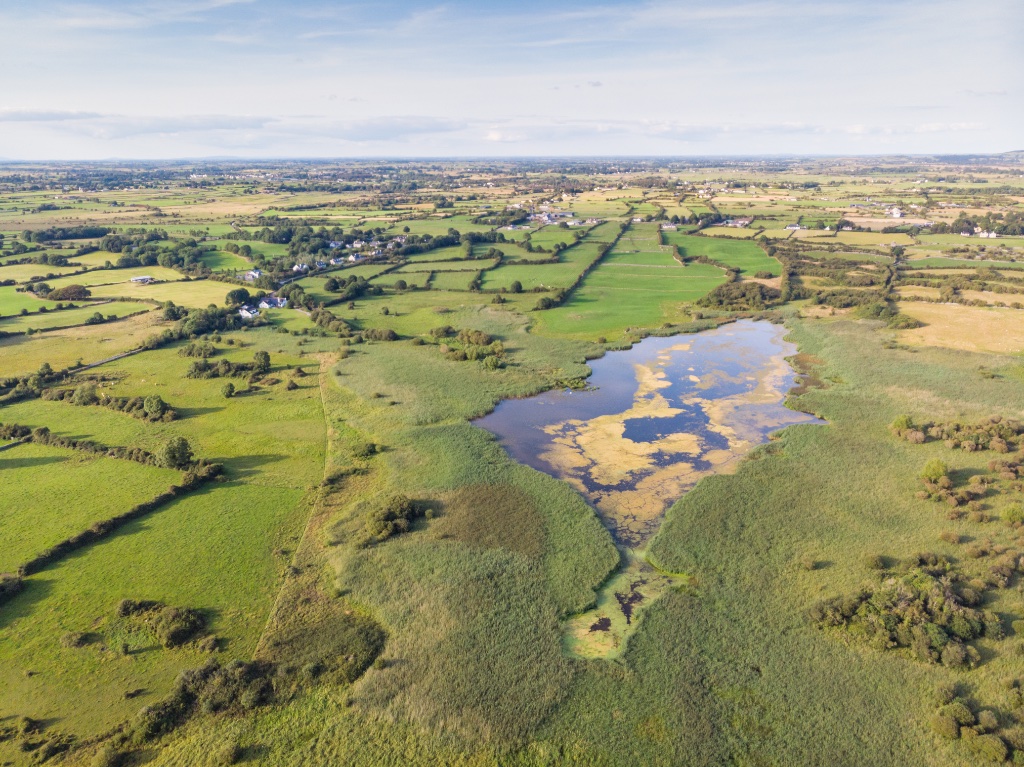 Aerial drone photograph of rural estate land, Airframe Drone Services