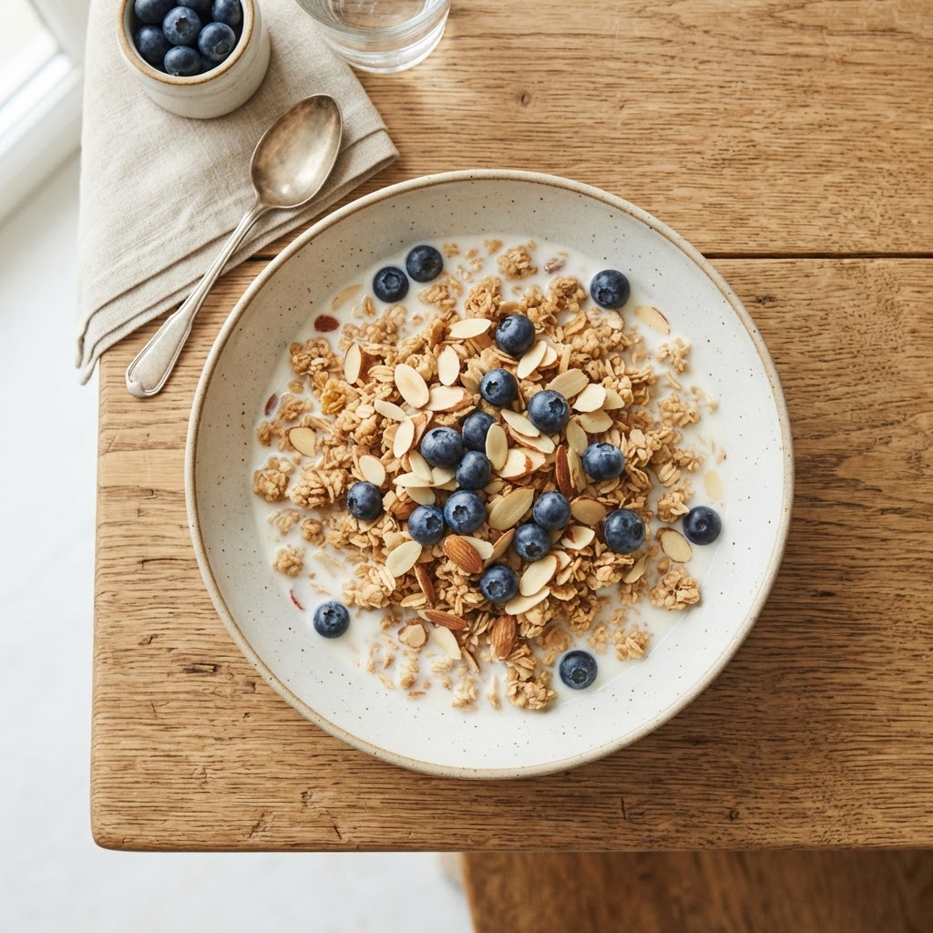 Oatmeal Squares with Blueberries