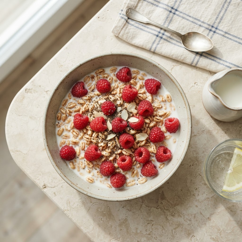 Kashi Go Lean with Raspberries