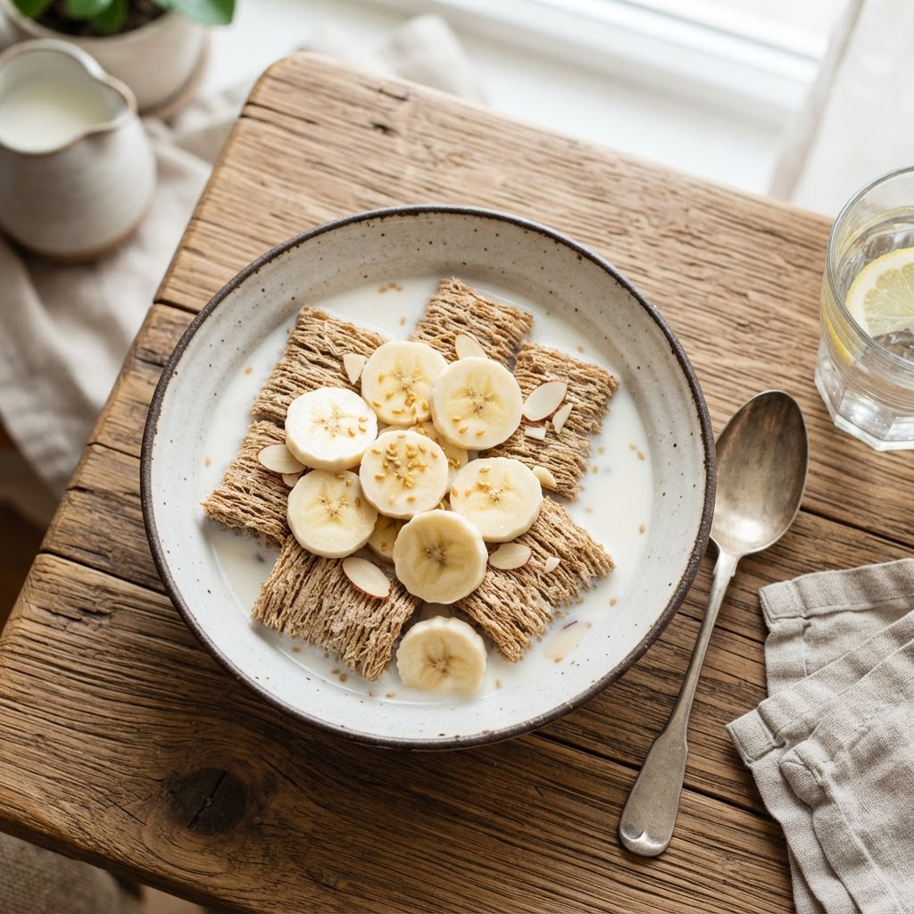 Frosted Mini Wheats with Banana