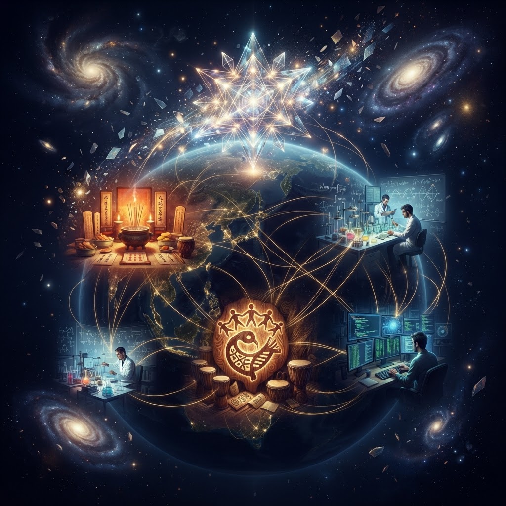 当量子纠缠遇上东方玄学：跨维度智慧的融汇统整