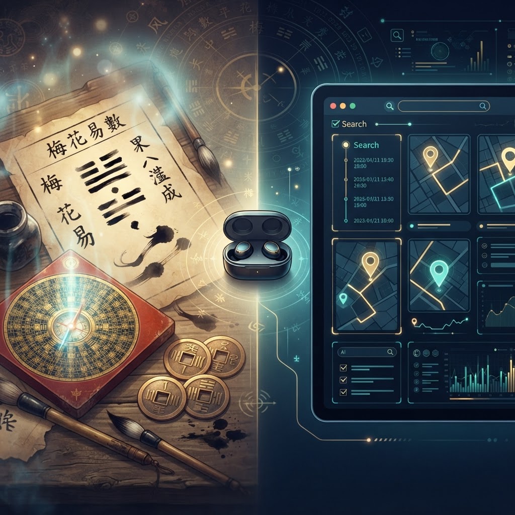 用 AI 搭配传统占卜找丢失的东西，真的准吗？拆开四法起卦找回耳机的爆红玩法