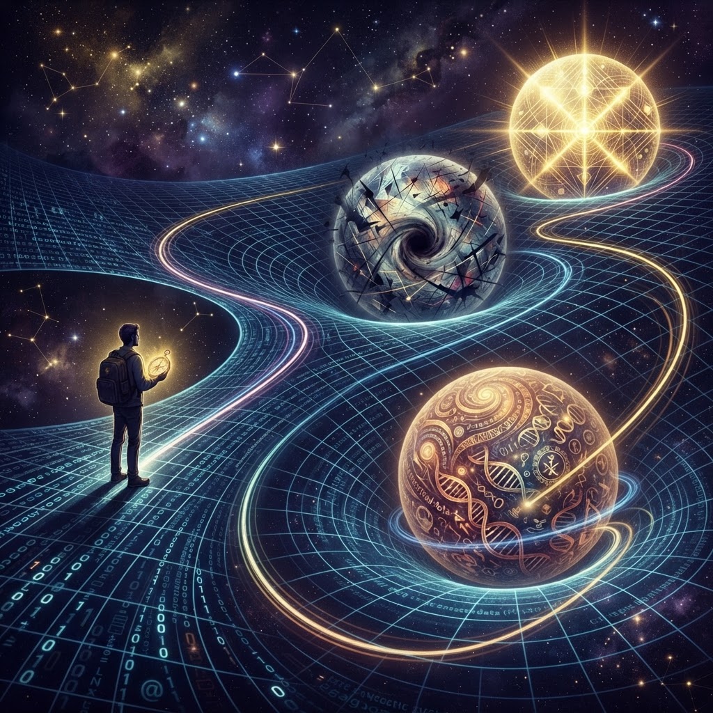 您的人生，其实跑在一张会变形的地图上：代码宇宙论的广义相对论
