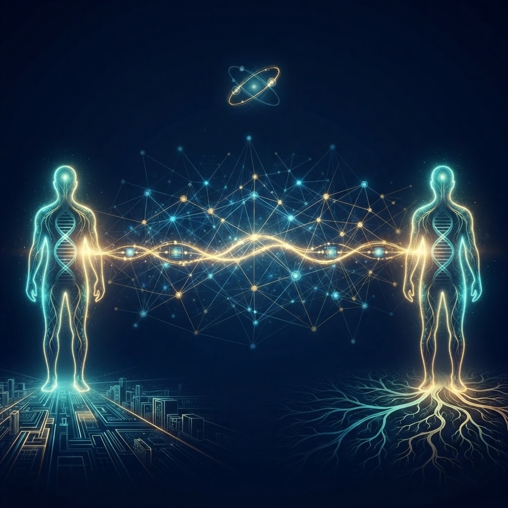 双胞胎心电感应的「代码宇宙」解读：当心念网络遇上量子纠缠隐喻