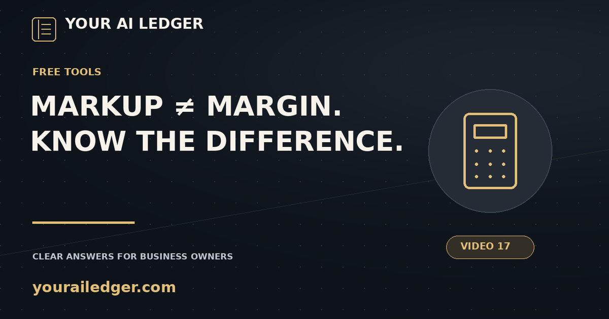 Video cover: Markup and Margin Are Different—Here's Why It Matters