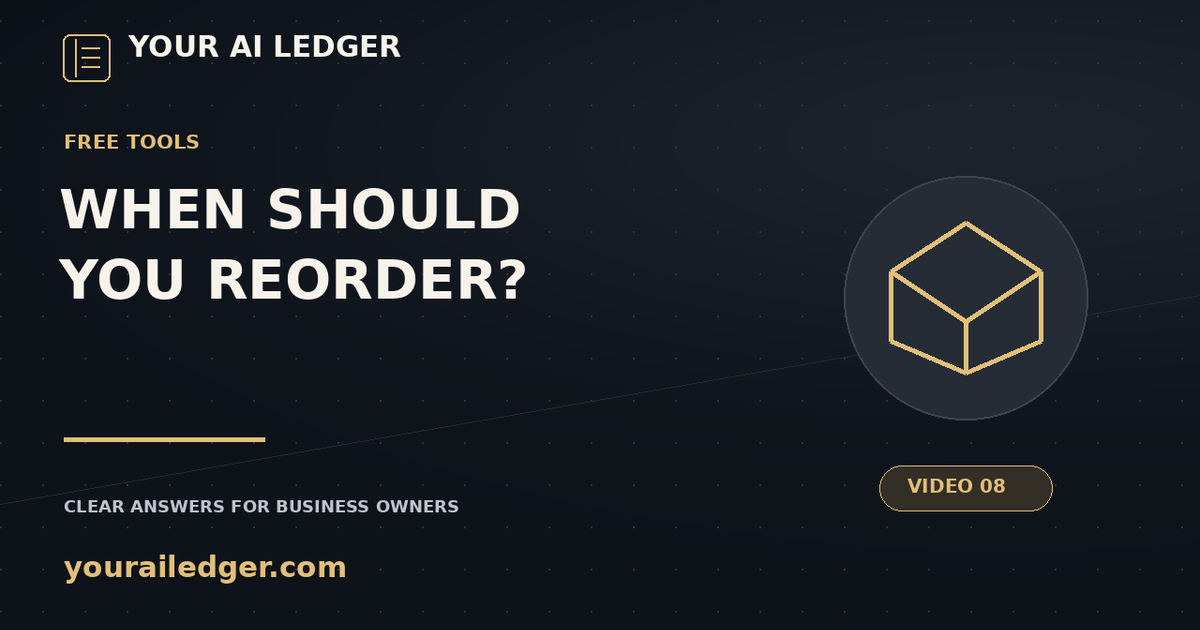 Video cover: Stop Guessing When to Reorder